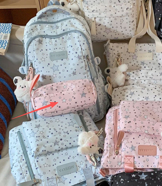 Middle and High School College Students' Large-Capacity Schoolbags for Men and Women, High-Looking Backpacks, Casual Commuting Lightweight Backpacks