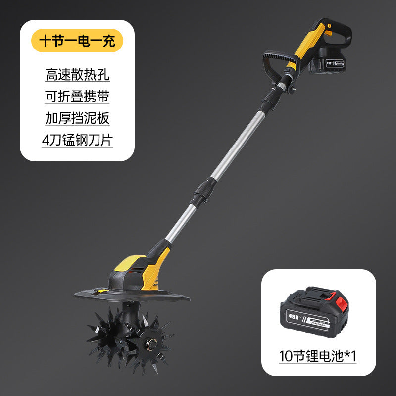 Cross-Border Industrial Handheld Tiller, Small Household Micro-Tiller, Vegetable Field Rotary Tiller, Agricultural Excavator, Agricultural Weeding