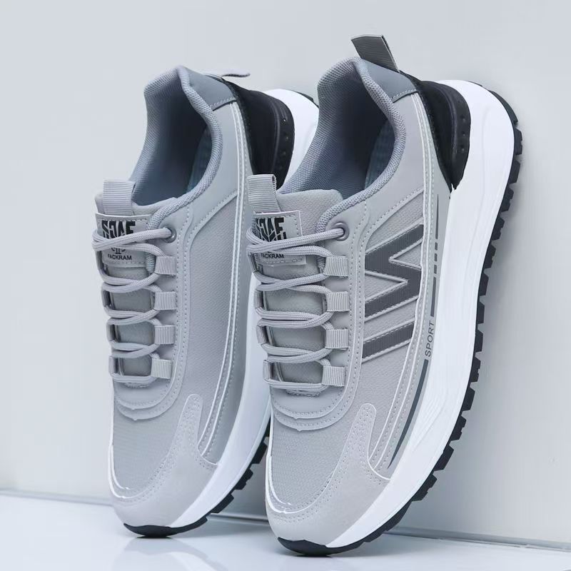 Men's Shoes 2025 New Breathable Mesh sneaker Soft Sole Running Shoes Fashion Casual Shoes Thick Sole Torre Shoes