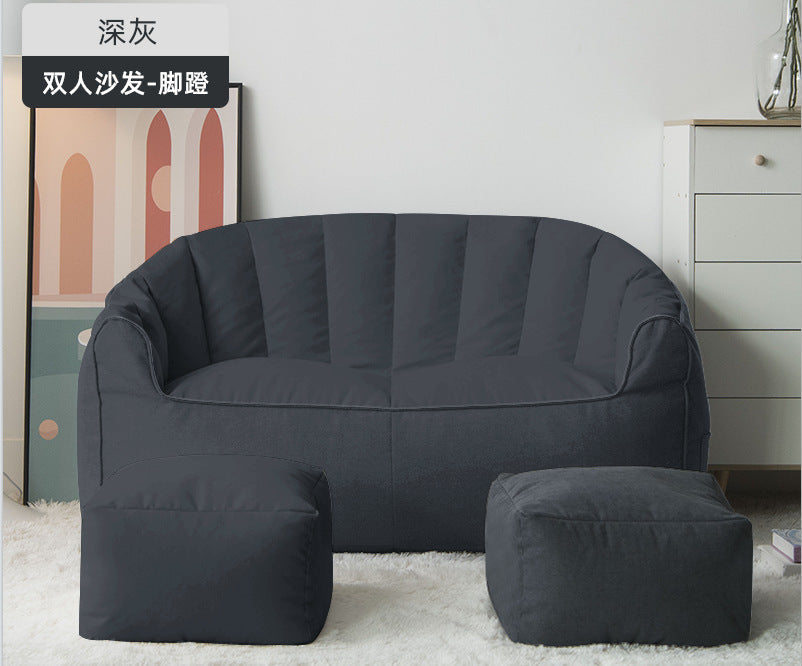Bean bag sofa lazy sofa tatami lunch break small sofa double bedroom color matching solid color wholesale factory direct supply