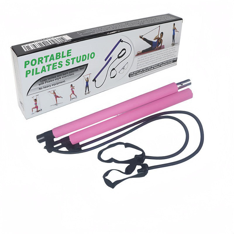 Pilates stick multi-functional elastic rope fitness stick squat puller training fitness yoga exercise fitness equipment