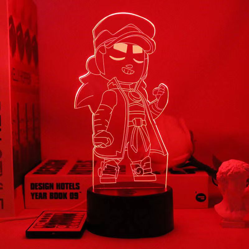 King of Gods Blok Edgar Figure Gift Bedroom Game E-Sports Atmosphere 3D Night Light