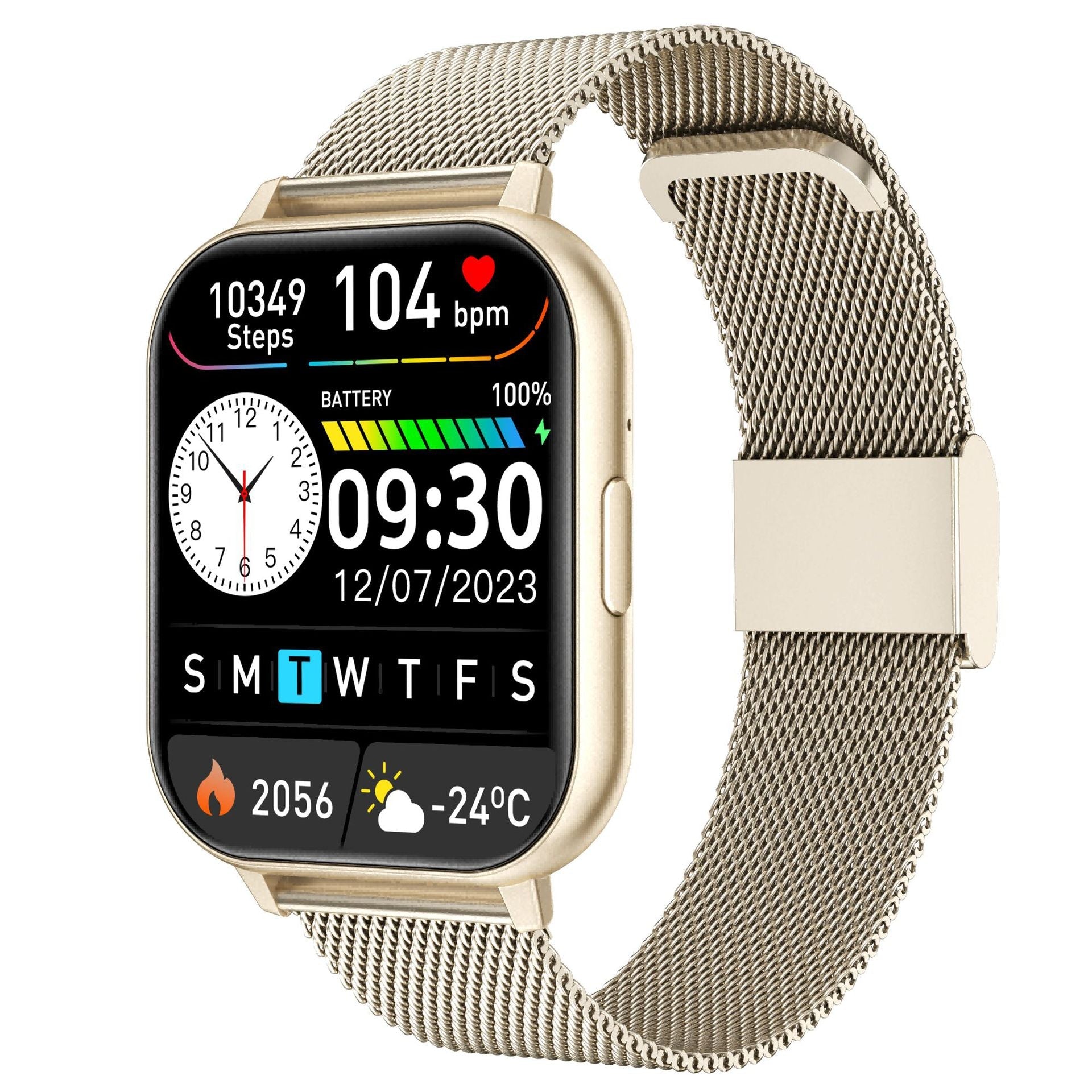 Hit Y13 Smartwatch with Gaming, Step Counting, Heart Rate Monitoring, Bluetooth Calling, Waterproof, Sports Monitoring, and Smart Reminders