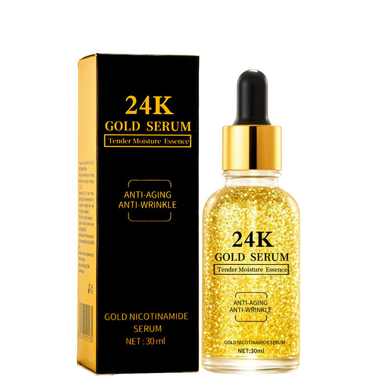 Platform Live Broadcast Popular Moisturizing Essence Liquid 24K Gold Hyaluronic Acid Skin Care Product Essence