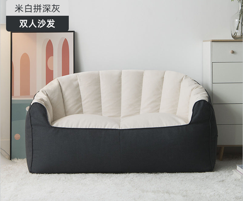 Bean bag sofa lazy sofa tatami lunch break small sofa double bedroom color matching solid color wholesale factory direct supply
