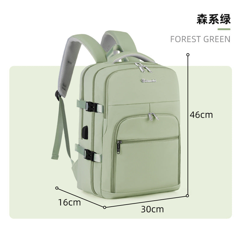 New Travel Backpack Men's Backpack Large Capacity Business Travel Bag Lightweight College Student Computer School Bag Women