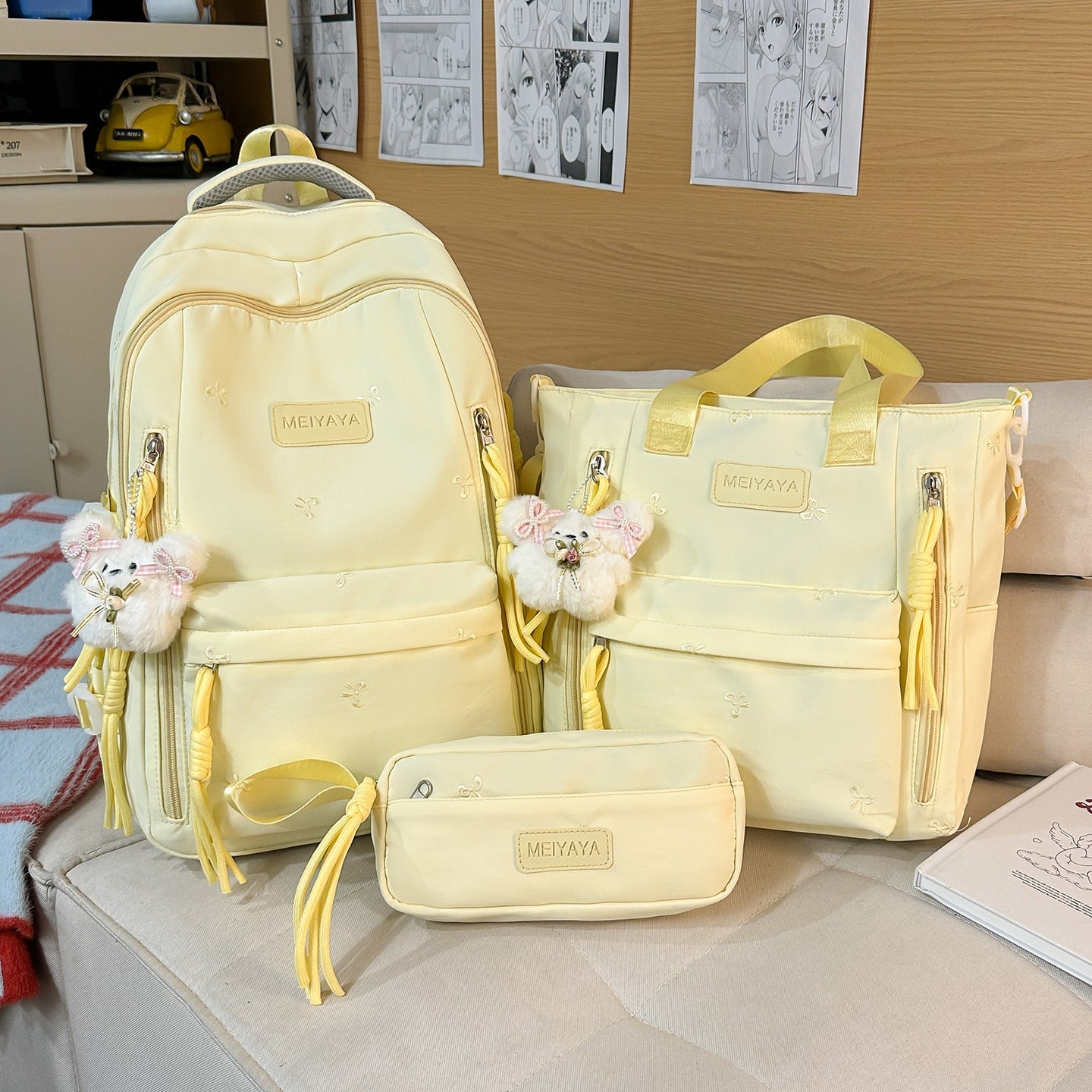 Schoolbags, Junior High School Students' Large-Capacity Backpacks, Men's Travel Backpacks, Simple and Versatile High School Students' and College Students' Women's Backpacks