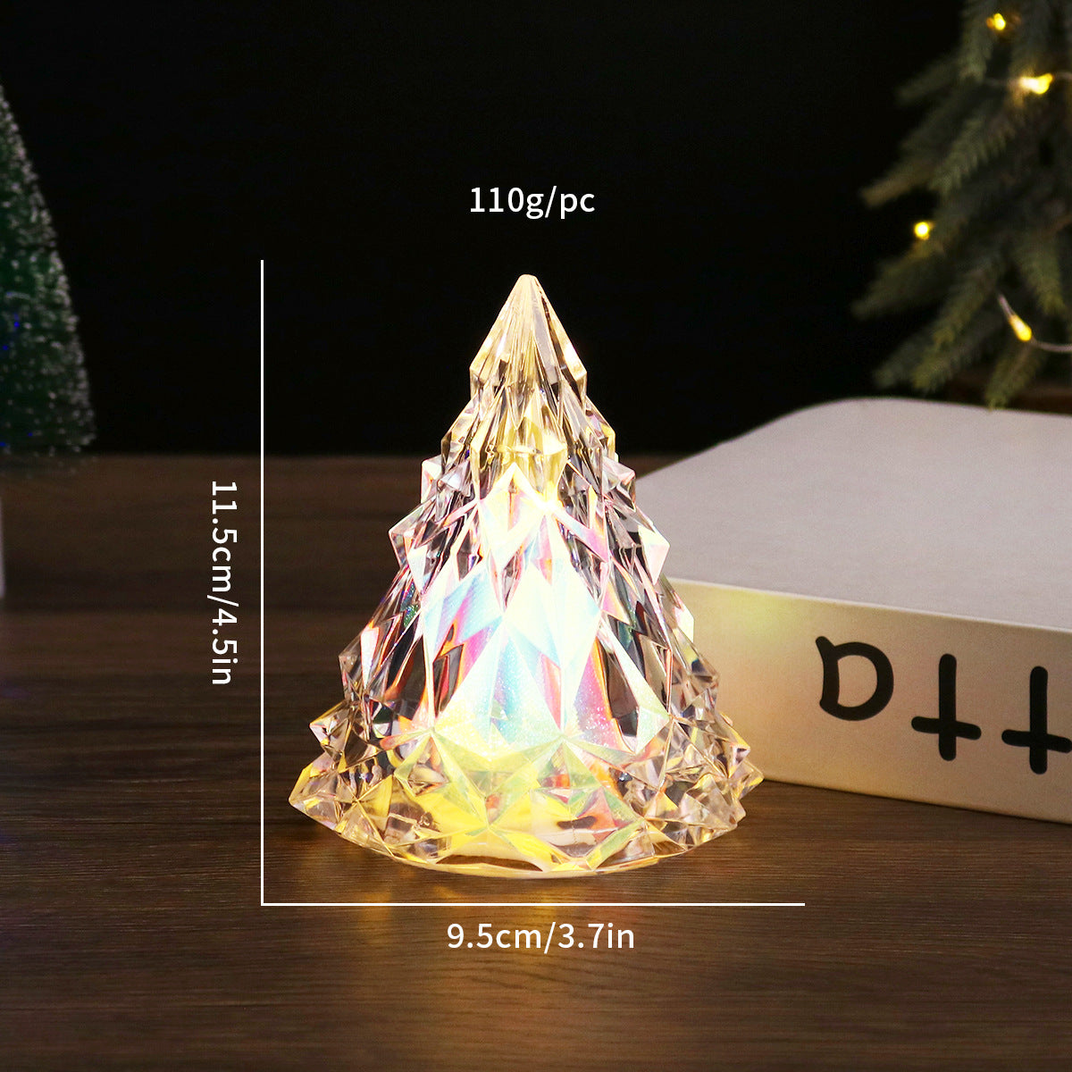 Christmas decorations atmosphere light wind lamp led luminous nightlight wedding room romantic layout small iceberg lamp