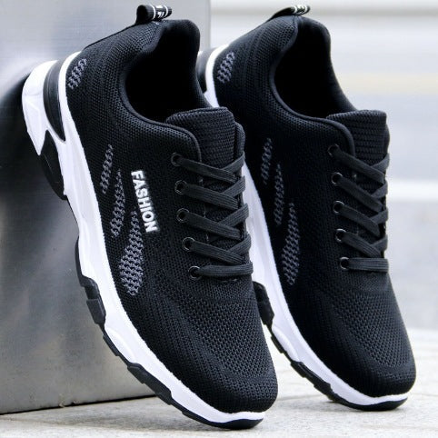 Shoes for Men 2025 New Soft Sole Comfortable Running Casual Shoes Fly Woven Sports Shoes Men's Casual Shoes