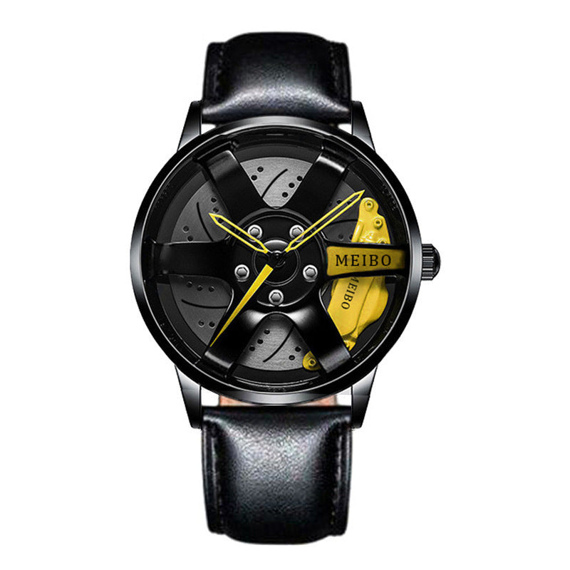 Official full-automatic movement watch men's vacuum plating wheel style non-mechanical watch new generation of hair