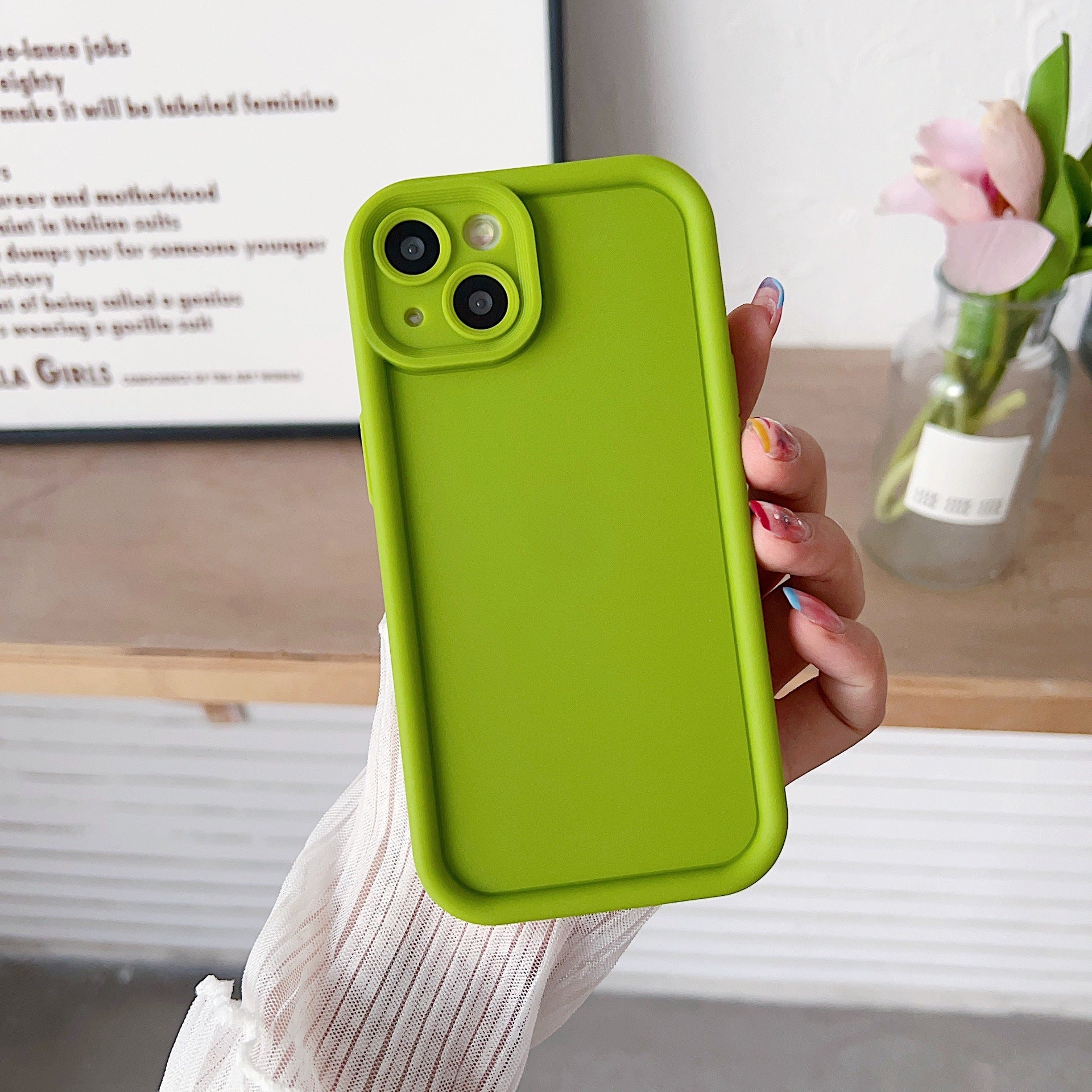 Suitable for New Apple 17 Emery Mobile Phone Case Material Pure Color 15Tpu Iphone16 Mobile Phone Protective Cover