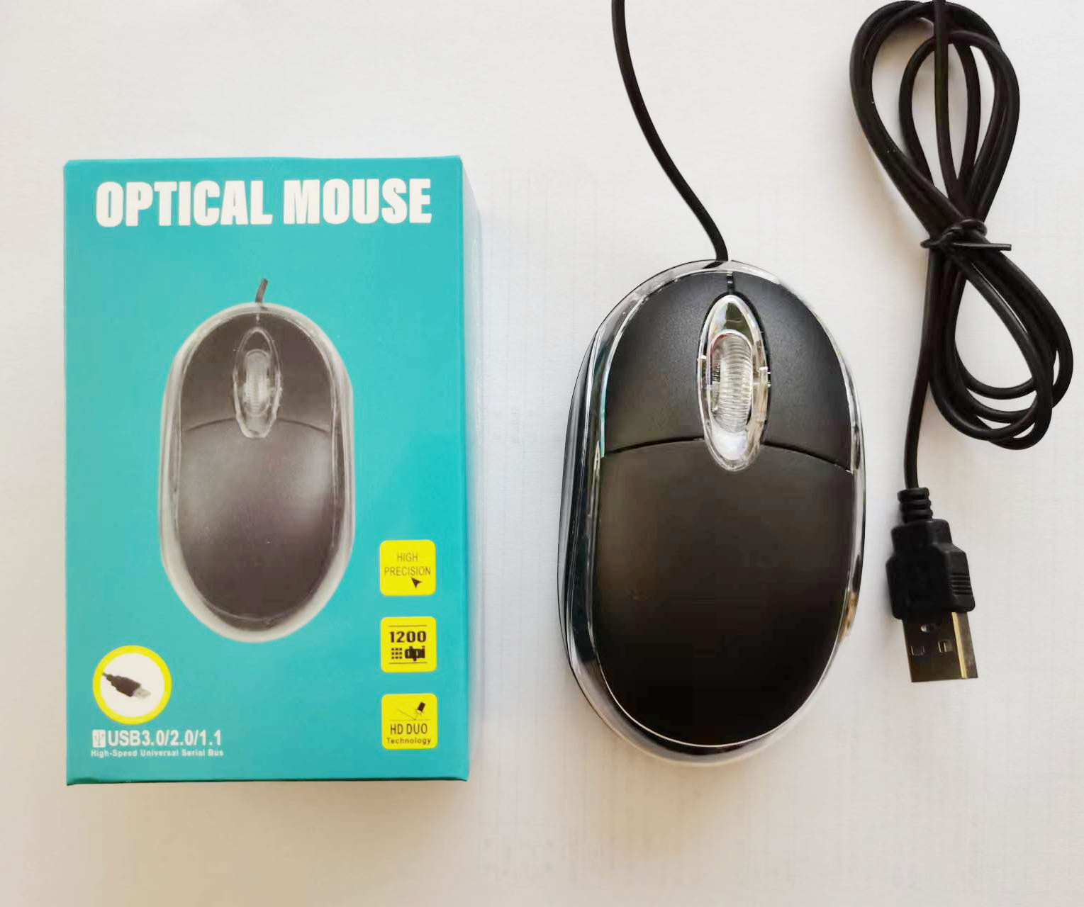 Neutral Wired USB Mouse Home Office Business Notebook Desktop