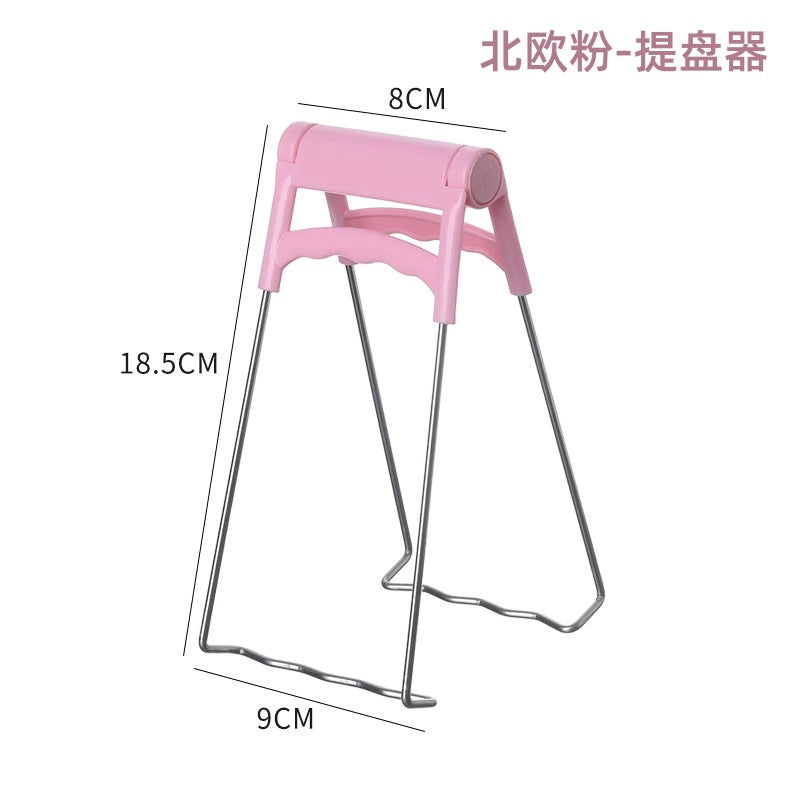 Two-Piece Kitchen Plate Lifter, Non-Slip Heat-Insulating Clip, Multi-Functional Set, Anti-Scalding Clip, Household Anti-Scalding Clip, Bowl Clip