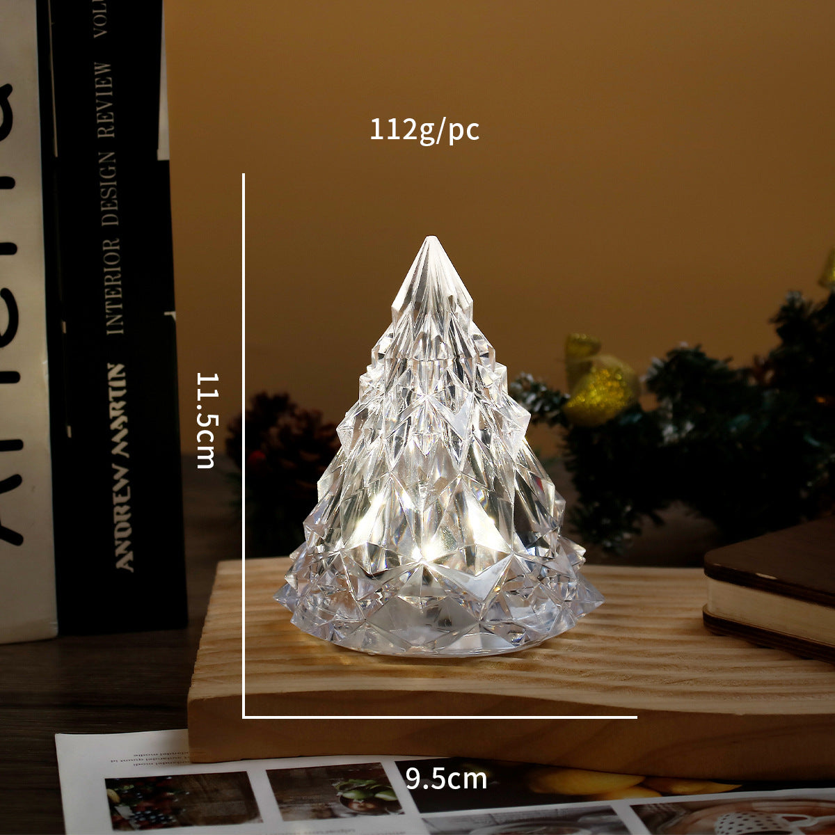 Christmas decorations atmosphere light wind lamp led luminous nightlight wedding room romantic layout small iceberg lamp