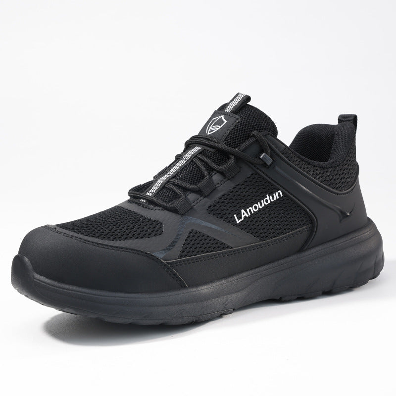 Blue Seagull Shield Labor Protection Shoes Summer Breathable Anti-Smash and Anti-Puncture Electrician Shoes Men's Insulated 10Kv Safety Work Shoes