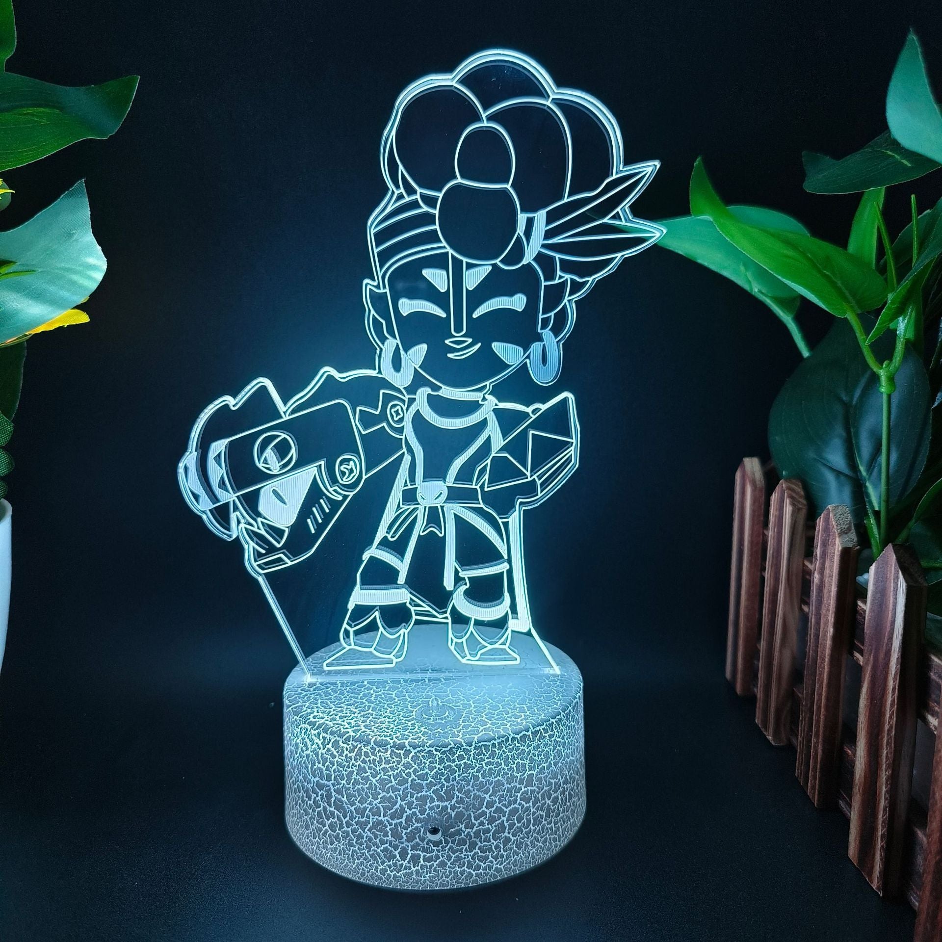 King of Gods Blok Edgar Figure Gift Bedroom Game E-Sports Atmosphere 3D Night Light