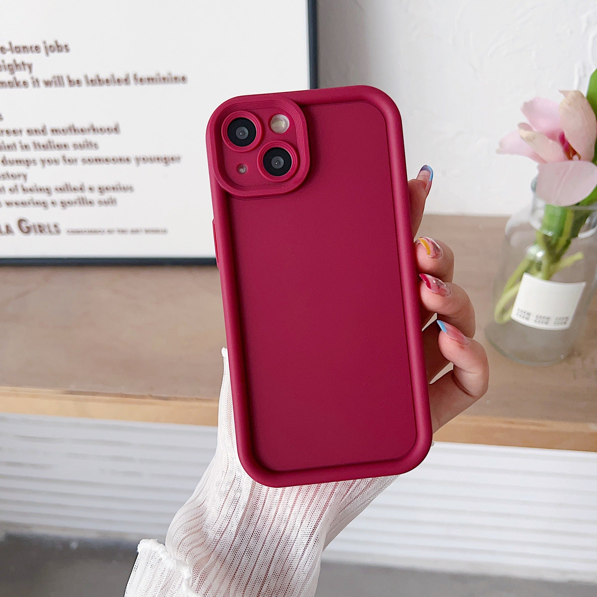 Suitable for New Apple 17 Emery Mobile Phone Case Material Pure Color 15Tpu Iphone16 Mobile Phone Protective Cover