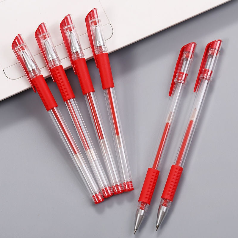 European Standard Gel Pen 0.5mm Bullet Needle Pen Ballpoint Pen Carbon Water Pen Signature Pen Office Examination Pen
