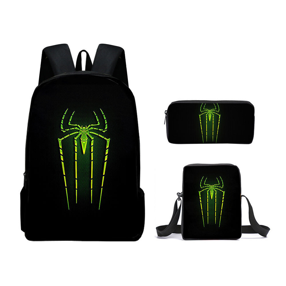 European and American  New Spider-Man Hero No Return Backpack 3D Digital Printing Casual Trendy Backpack