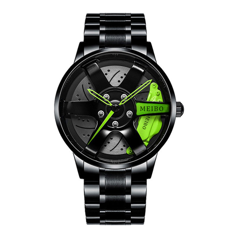 Official full-automatic movement watch men's vacuum plating wheel style non-mechanical watch new generation of hair