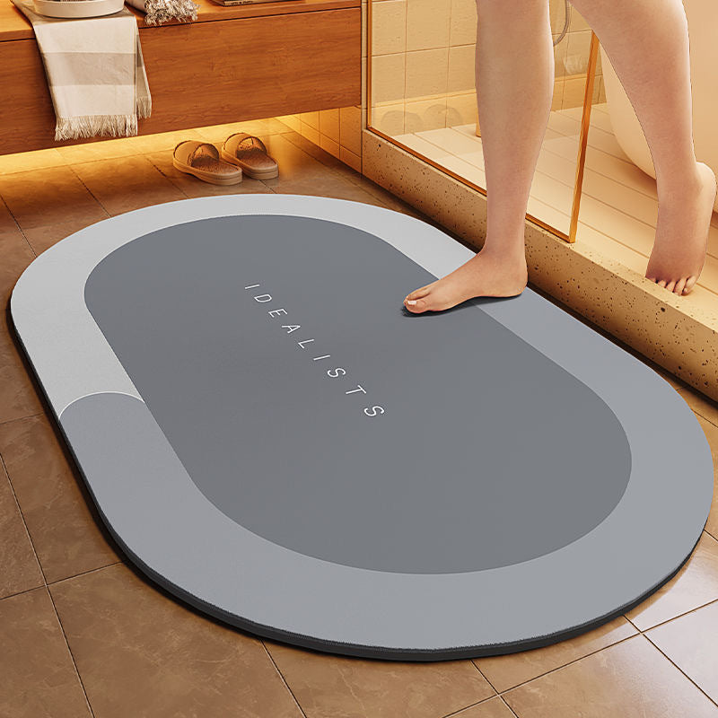 Bathroom Diatom Mud Water-Absorbent Non-Slip Floor Mats Entrance Door Mats Bathroom Quick-Drying and Stain-Resistant Floor Mats