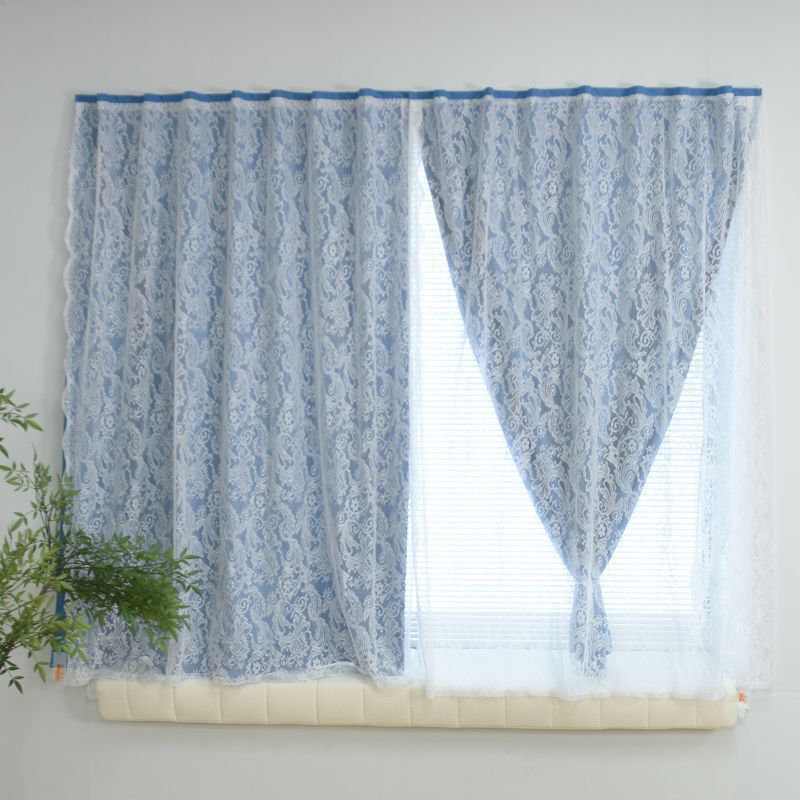 Blackout Curtains for Rental House Bedroom Bay Window, No-Drill Installation with Magic Tape Adhesive for Small Windows