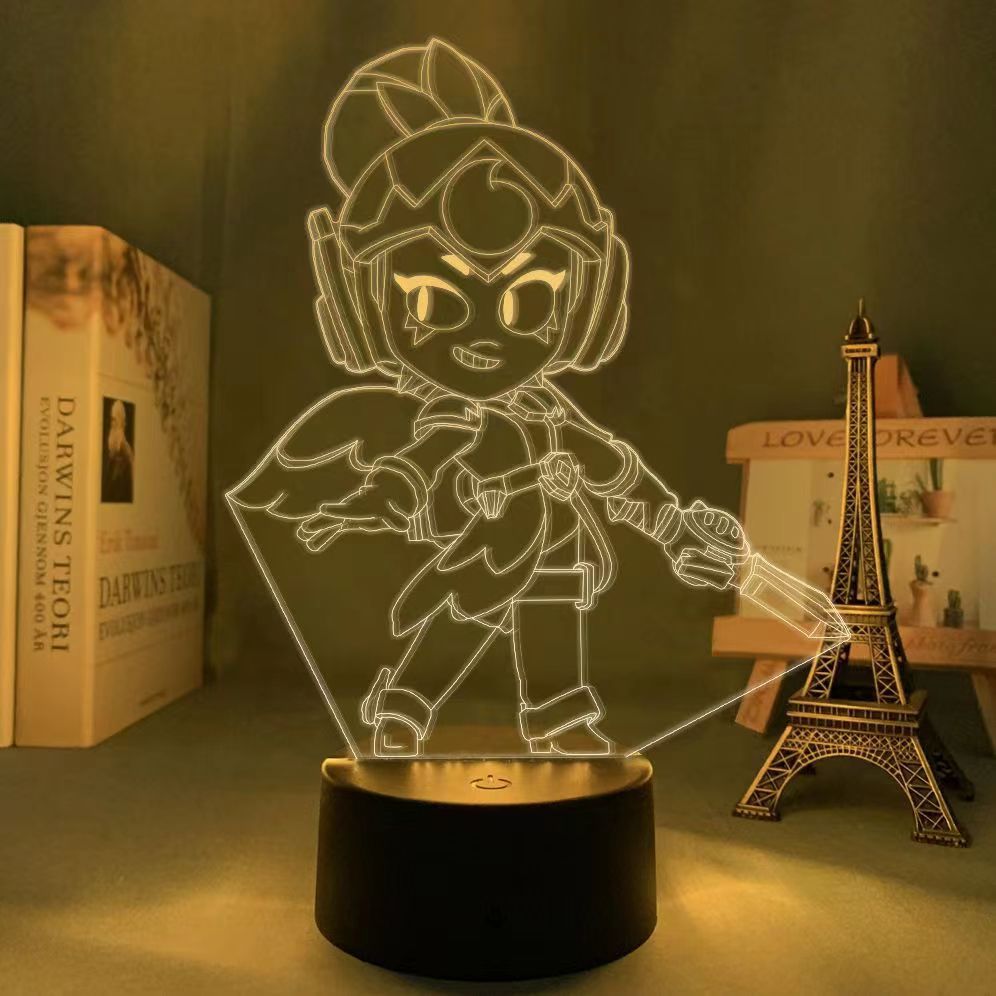 King of Gods Blok Edgar Figure Gift Bedroom Game E-Sports Atmosphere 3D Night Light