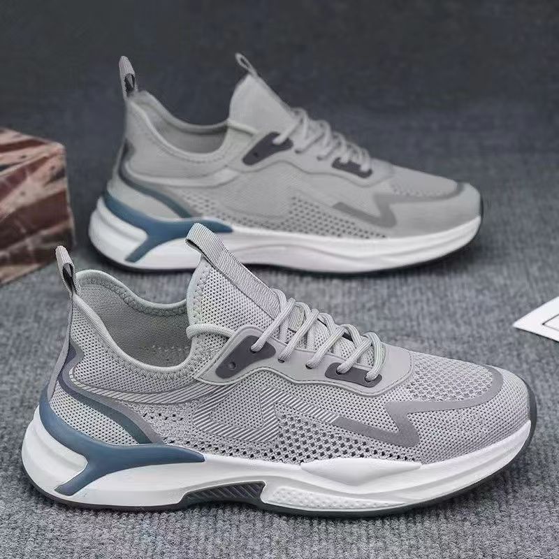 2025 Men's Shoes Spring and Autumn Casual Shoes Men's Fashionable All-match sneaker Men's Shoes Flying Woven Breathable Mesh Cloth Shoes