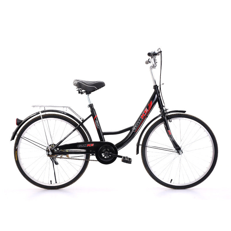 24inch 26inch Lightweight Commuter Bicycle for Male and Female Students, Suitable for Men and Women to Commute to Work, Ladies' Bicycle, Single Speed