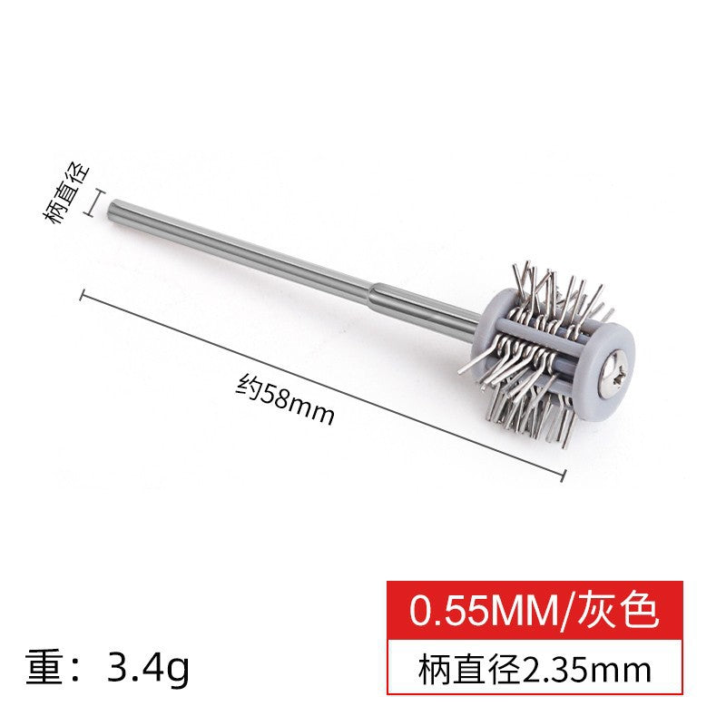 2.35 sand drawing needle with handle/sand making needle with handle/gold and silver surface frosting treatment/jewelry equipment/gold making tool