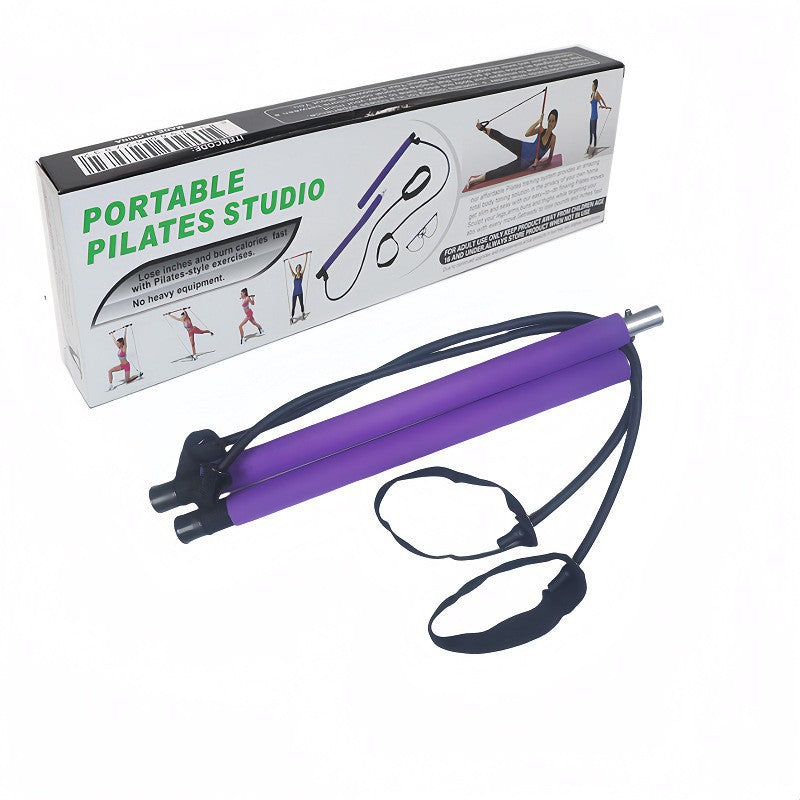 Pilates stick multi-functional elastic rope fitness stick squat puller training fitness yoga exercise fitness equipment