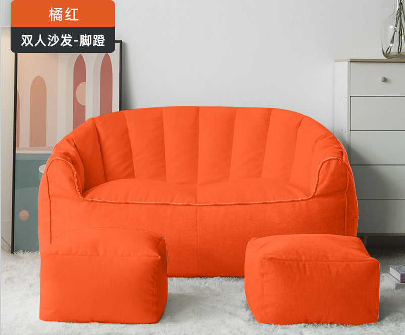 Bean bag sofa lazy sofa tatami lunch break small sofa double bedroom color matching solid color wholesale factory direct supply