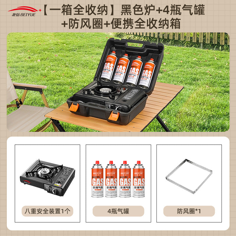 Outdoor Portable Cassette Stove, Outdoor Stove, Hot Pot, Magnetic Cassette Gas Stove, Gas Tank, Gas Stove Complete Set