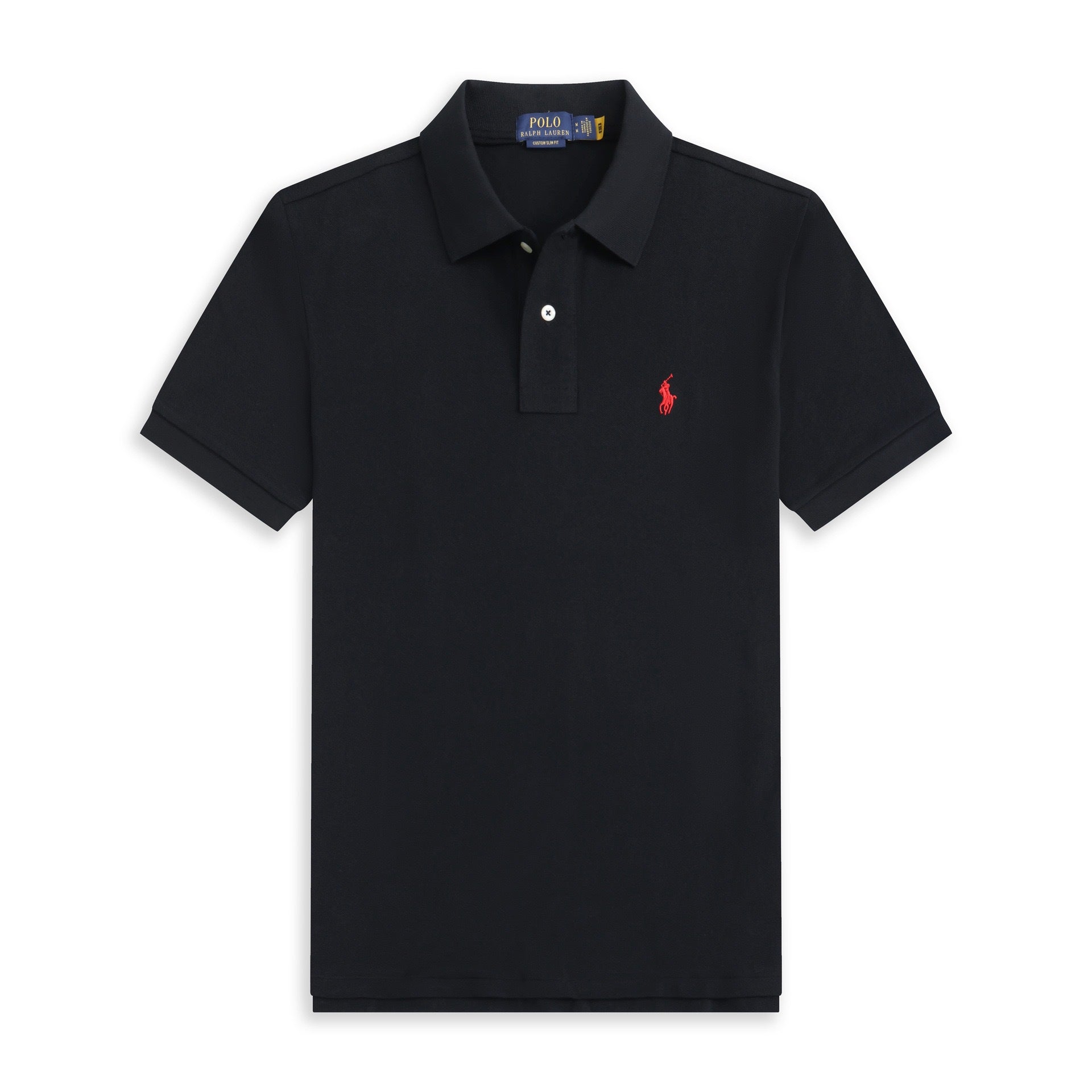 Summer Export Rlpolo Shirt Men's Short-Sleeved T-Shirt Lapel Pony Logo Embroider Casual Wear Simple and Casual