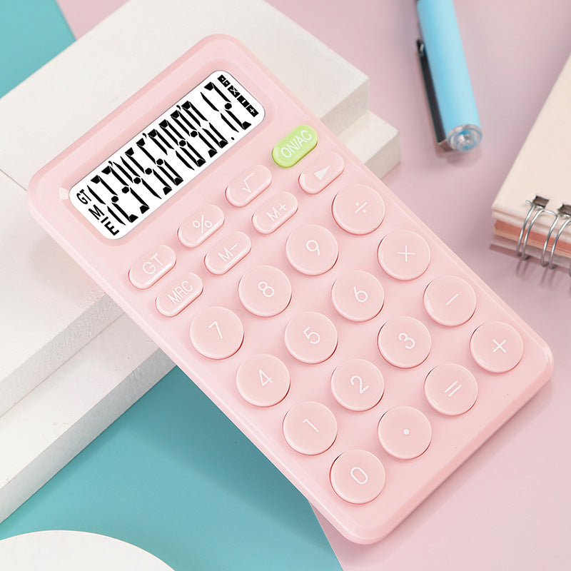 Macaron Color Portable Calculator Office Special Computer Student Cute Calculator Financial Special