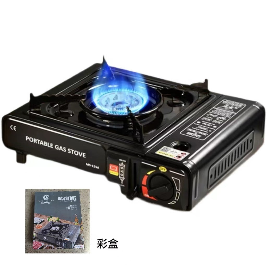 Gas stove cassette stove outdoor household portable gas stove cooking grill camping grill gas stove camping