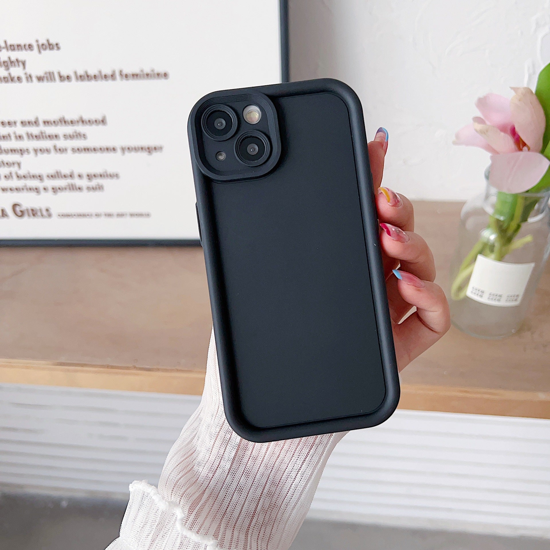 Suitable for New Apple 17 Emery Mobile Phone Case Material Pure Color 15Tpu Iphone16 Mobile Phone Protective Cover