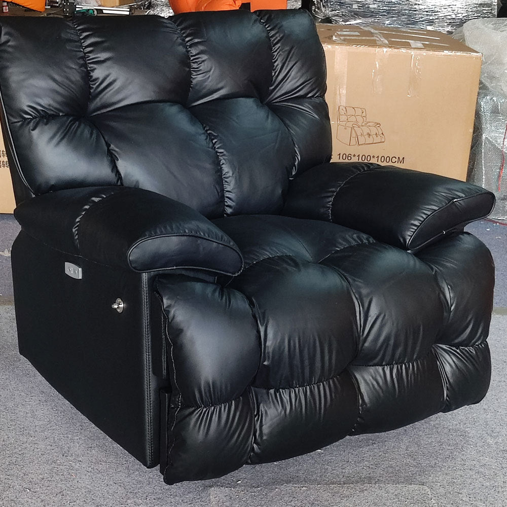 Light luxury lazy electric multifunctional sofa reclining rocking tofu block cloud massage heating rocking chair space sofa