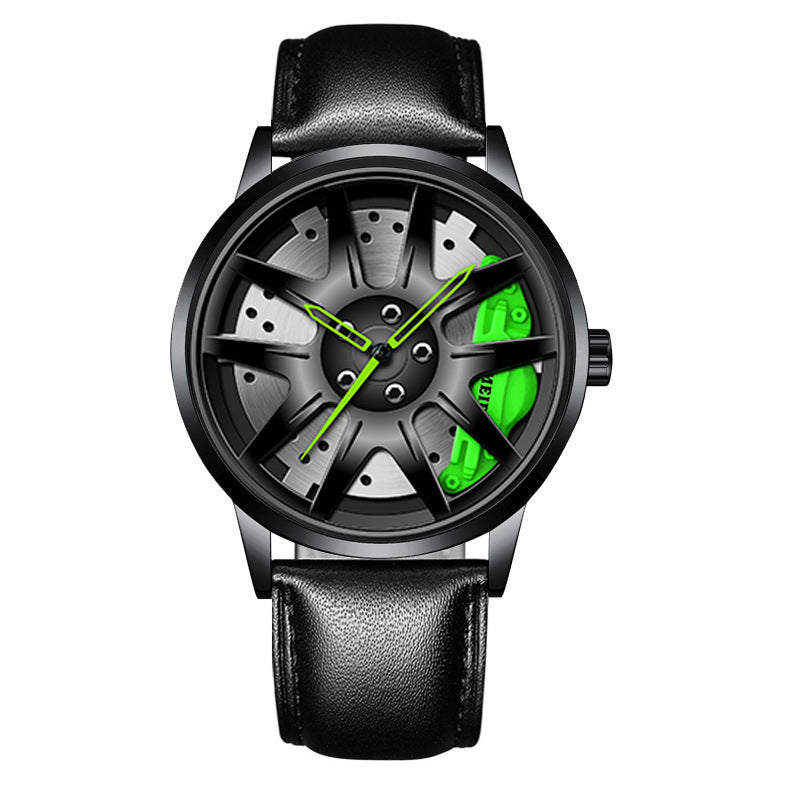 Official full-automatic movement watch men's vacuum plating wheel style non-mechanical watch new generation of hair