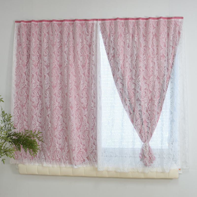 Blackout Curtains for Rental House Bedroom Bay Window, No-Drill Installation with Magic Tape Adhesive for Small Windows