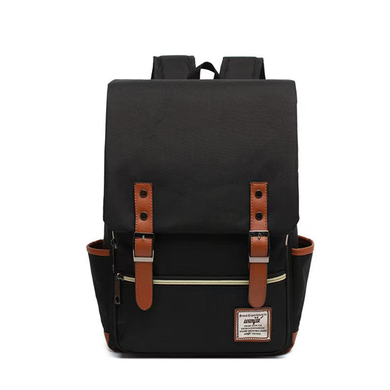 Korean Version of College and High School Student Schoolbags for Men and Women, British College Style Backpacks, Simple Computer Bags, Large Capacity Backpacks