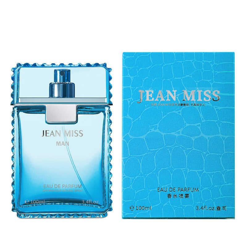 Douyin's Popular Blue Men's Perfume, Long-Lasting Fragrance, Cologne, Men's High-End Perfume