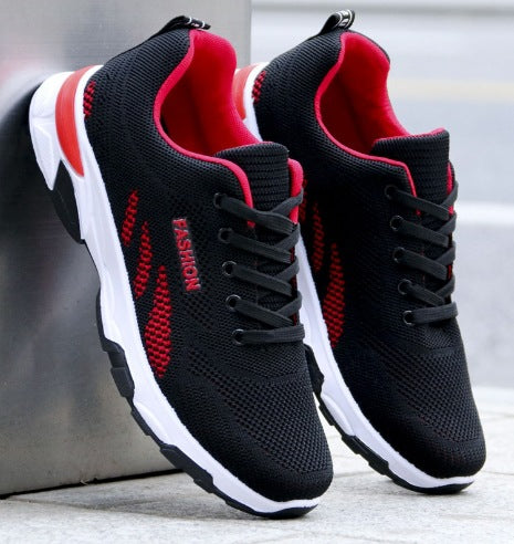 Shoes for Men 2025 New Soft Sole Comfortable Running Casual Shoes Fly Woven Sports Shoes Men's Casual Shoes