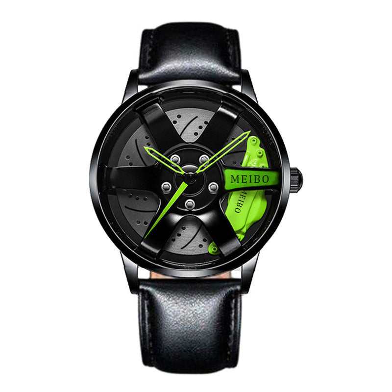 Official full-automatic movement watch men's vacuum plating wheel style non-mechanical watch new generation of hair