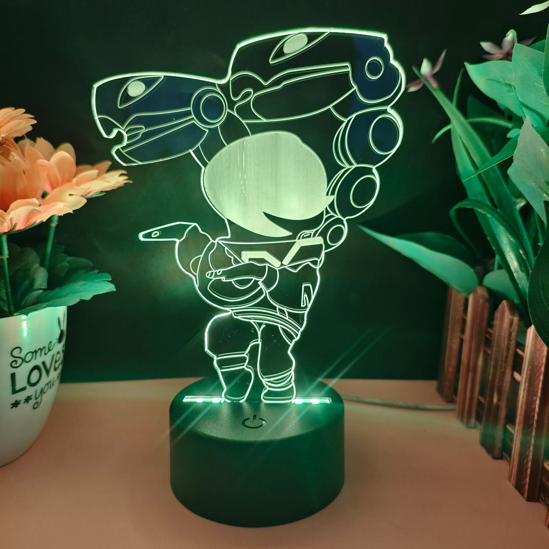 King of Gods Blok Edgar Figure Gift Bedroom Game E-Sports Atmosphere 3D Night Light