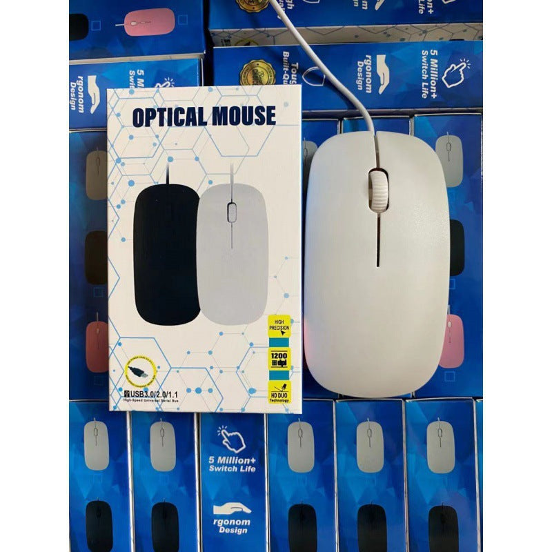 M015 Wired Luminous Mouse Suitable for Apple Desktop and Laptop Office Business Use Optical Wired