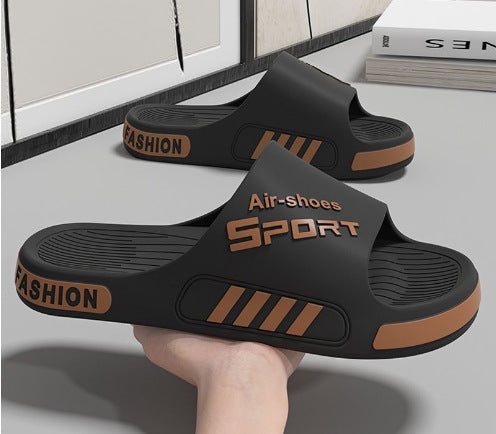 High-class Slippers Men's 2025 New EVA Non-slip Deodorant Summer Outfit Home plus size Sports Trendy Sandals