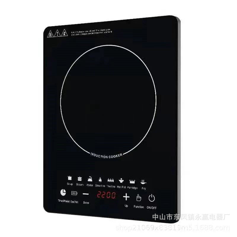 Induction Cooker Household Intelligent Energy-Saving High-Power Set Hot Pot Battery Stove Cross-Border Foreign Trade English Version Manufacturer
