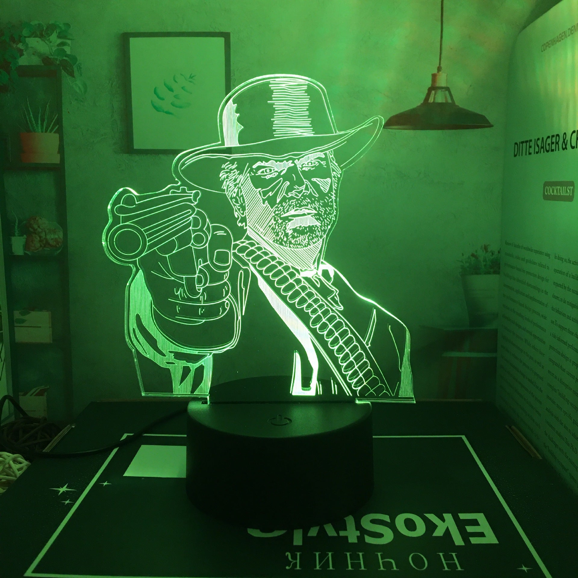 King of Gods Blok Edgar Figure Gift Bedroom Game E-Sports Atmosphere 3D Night Light