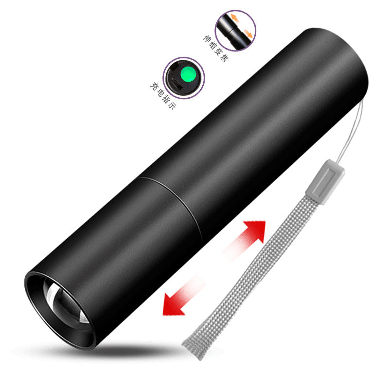 led flashlight rechargeable multi-purpose long-range portable super bright household mini portable side light